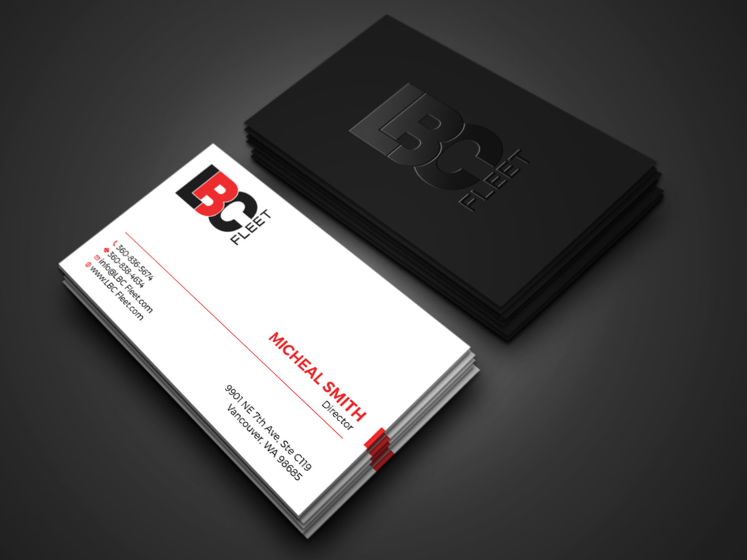 Business Card Design by Tripti Ranjan Gain for LBC Fleet | Design #27392876
