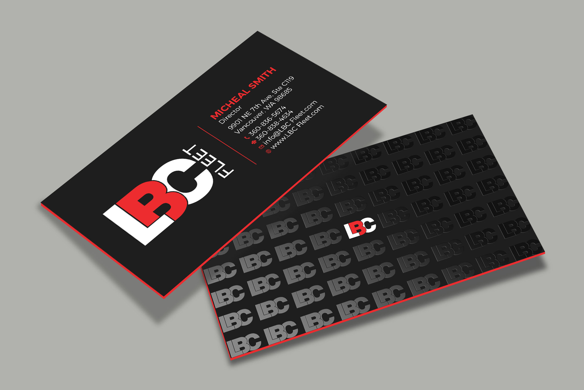 Business Card Design by Tripti Ranjan Gain for LBC Fleet | Design #27392877