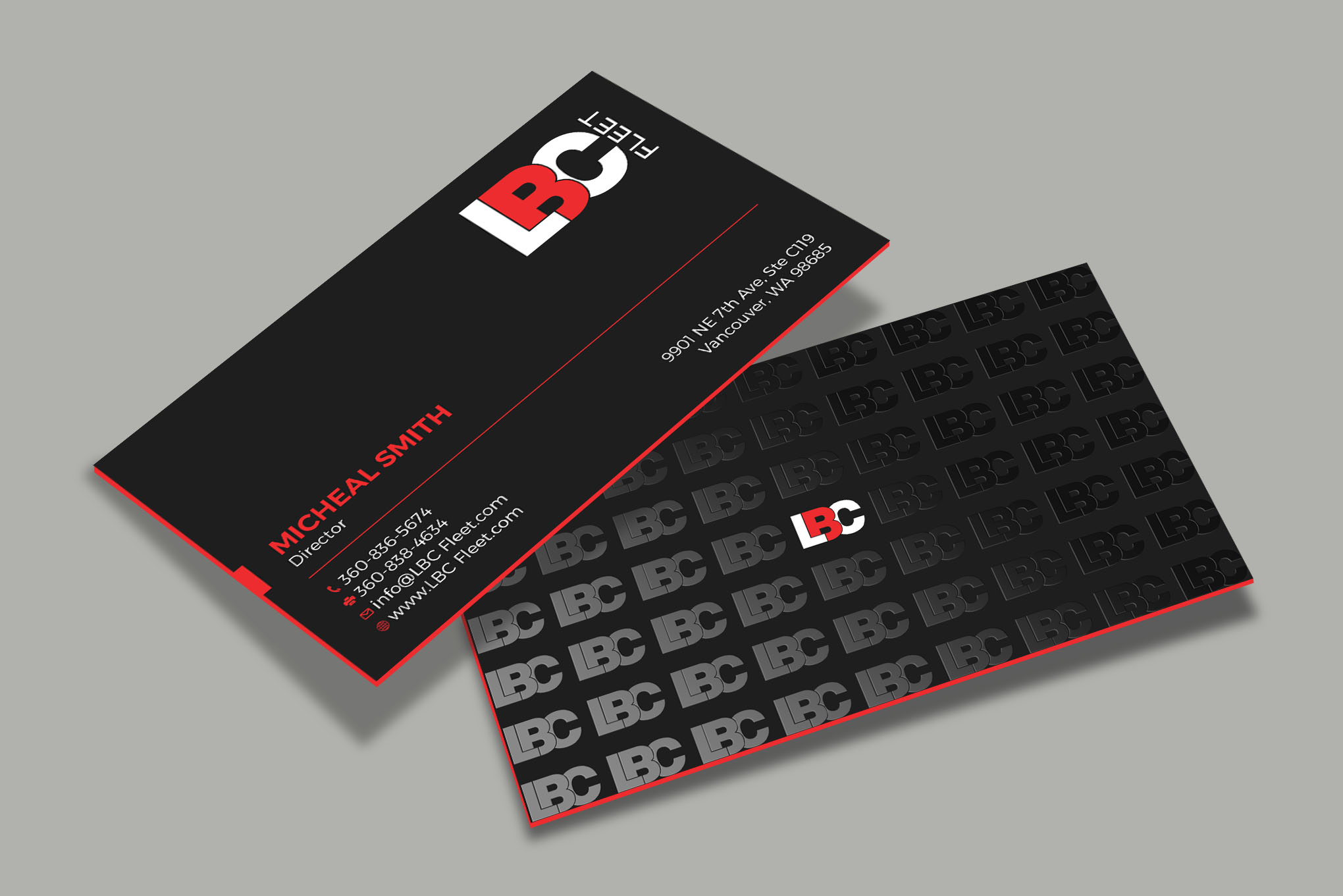 Business Card Design by Tripti Ranjan Gain for LBC Fleet | Design #27392885
