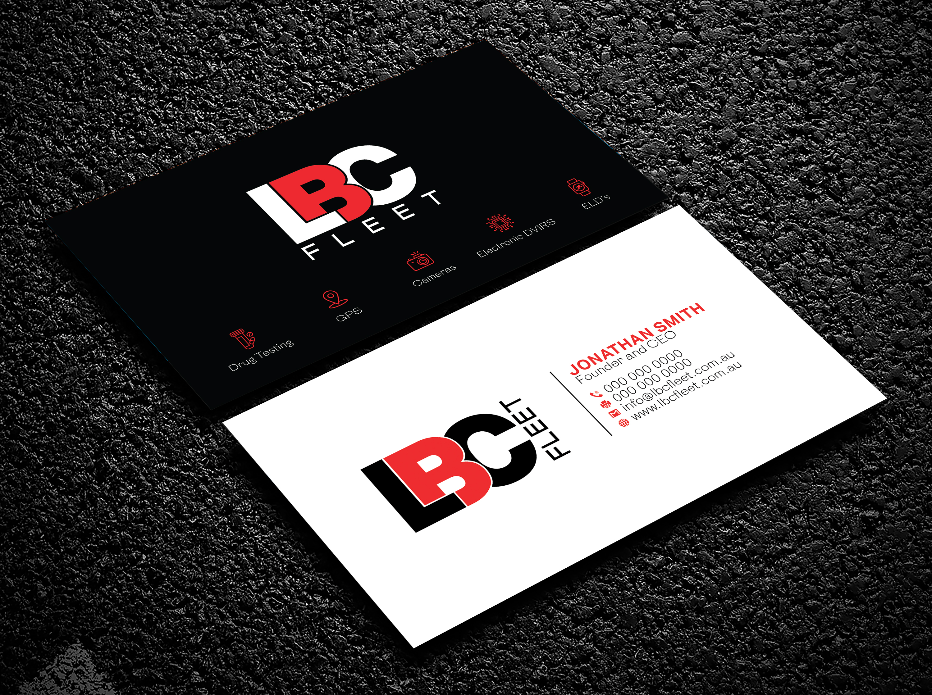 Business Card Design by Bold Pixels for LBC Fleet | Design #27415140