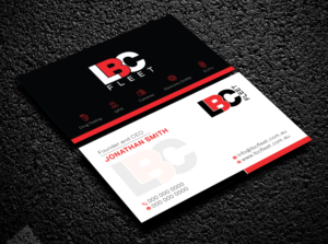 Business Card Design by Bold Pixels for LBC Fleet | Design: #27425692