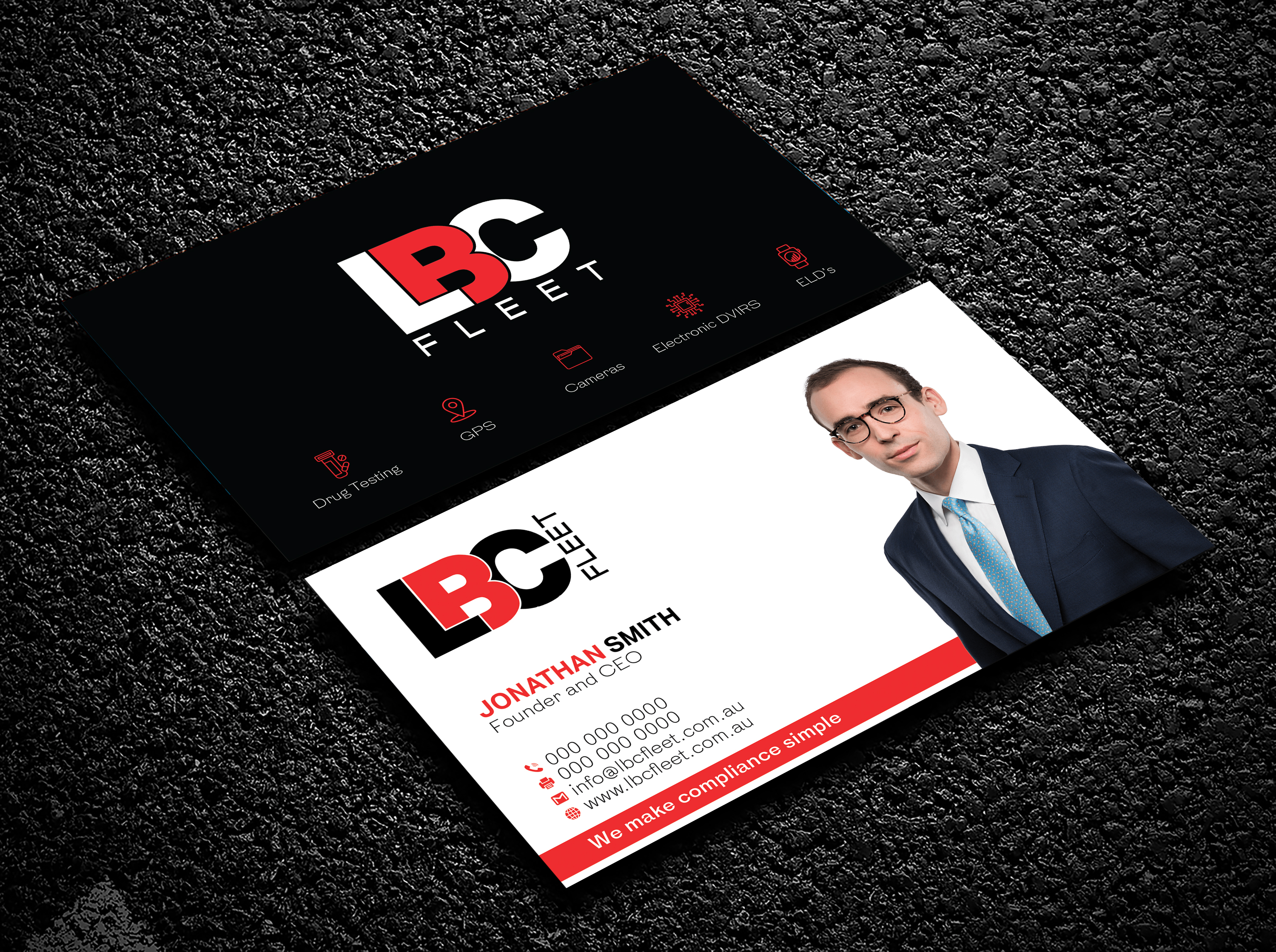 Business Card Design by Bold Pixels for LBC Fleet | Design #27430358