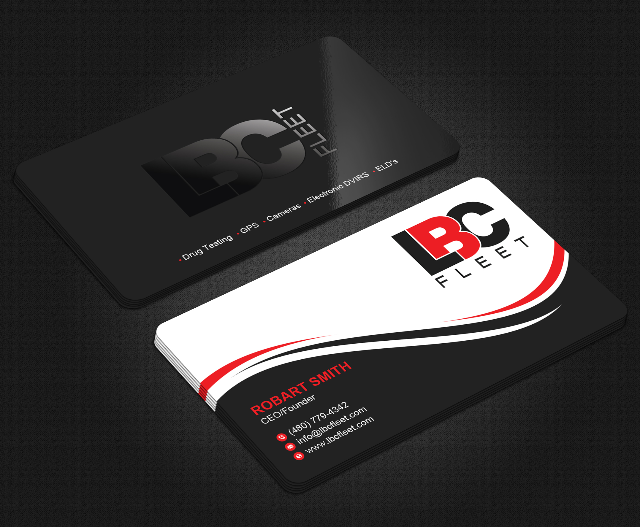 Business Card Design by Uttom 2 for LBC Fleet | Design #27396532