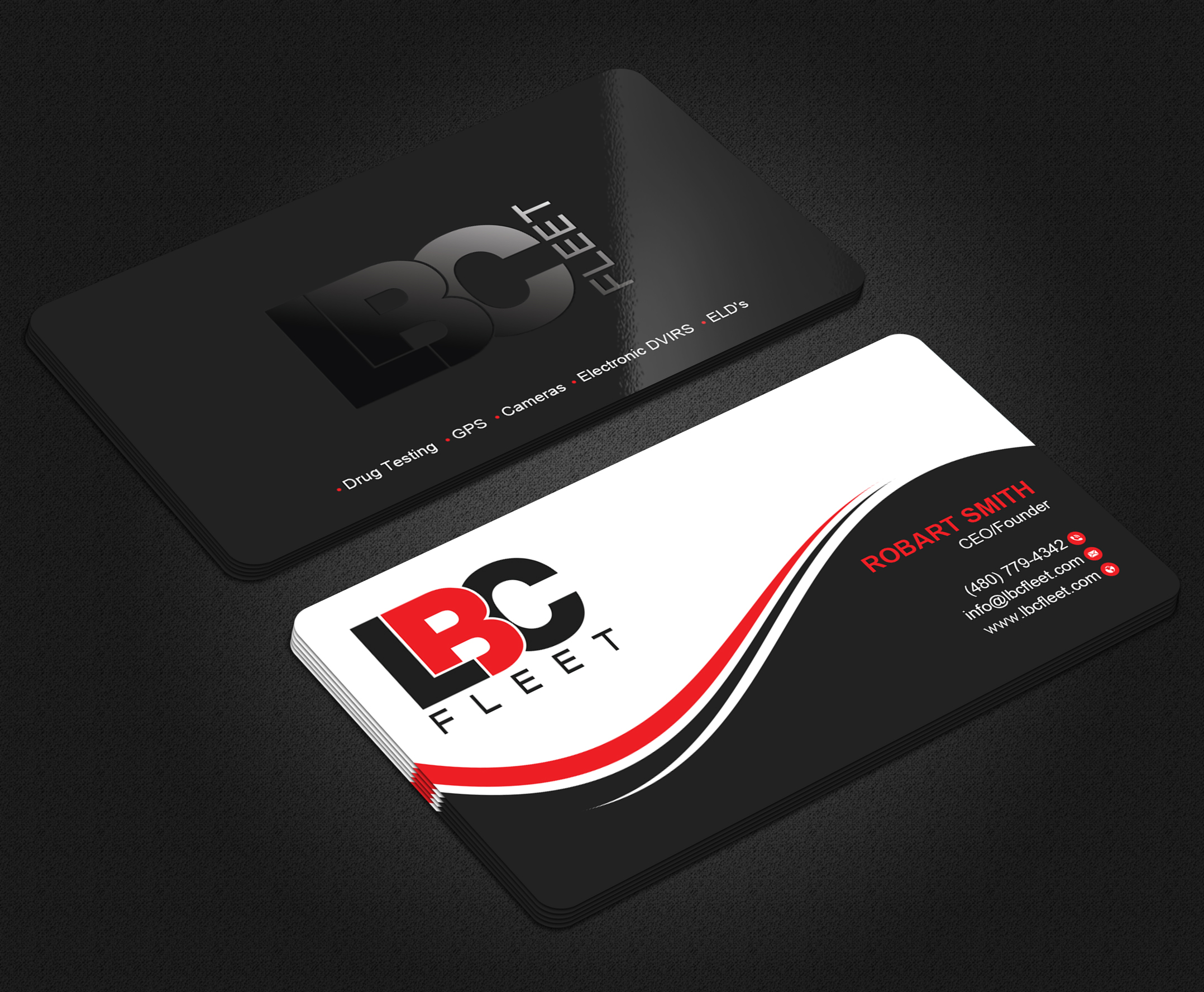 Business Card Design by Uttom 2 for LBC Fleet | Design #27396534