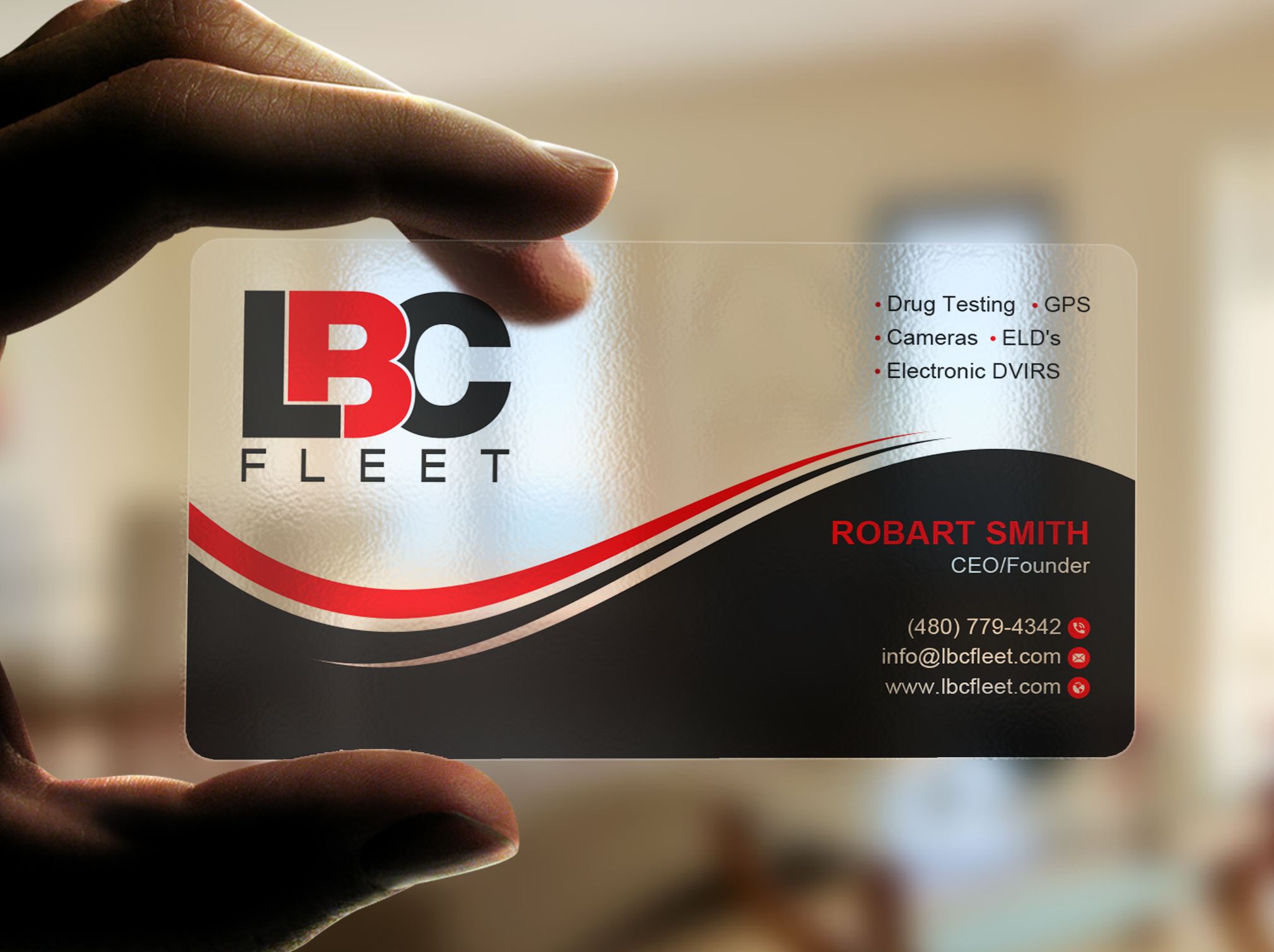 Business Card Design by Uttom 2 for LBC Fleet | Design #27402364