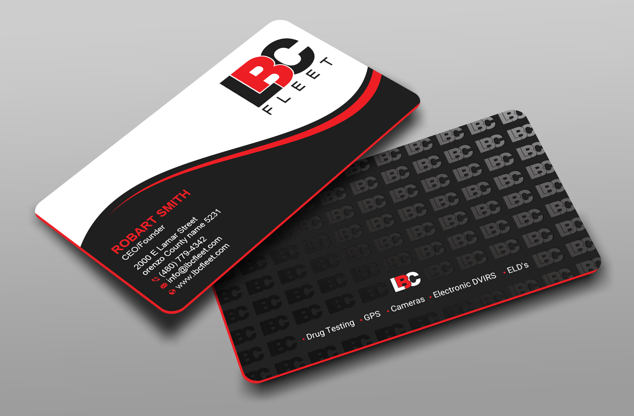 Business Card Design by Uttom 2 for LBC Fleet | Design #27421303