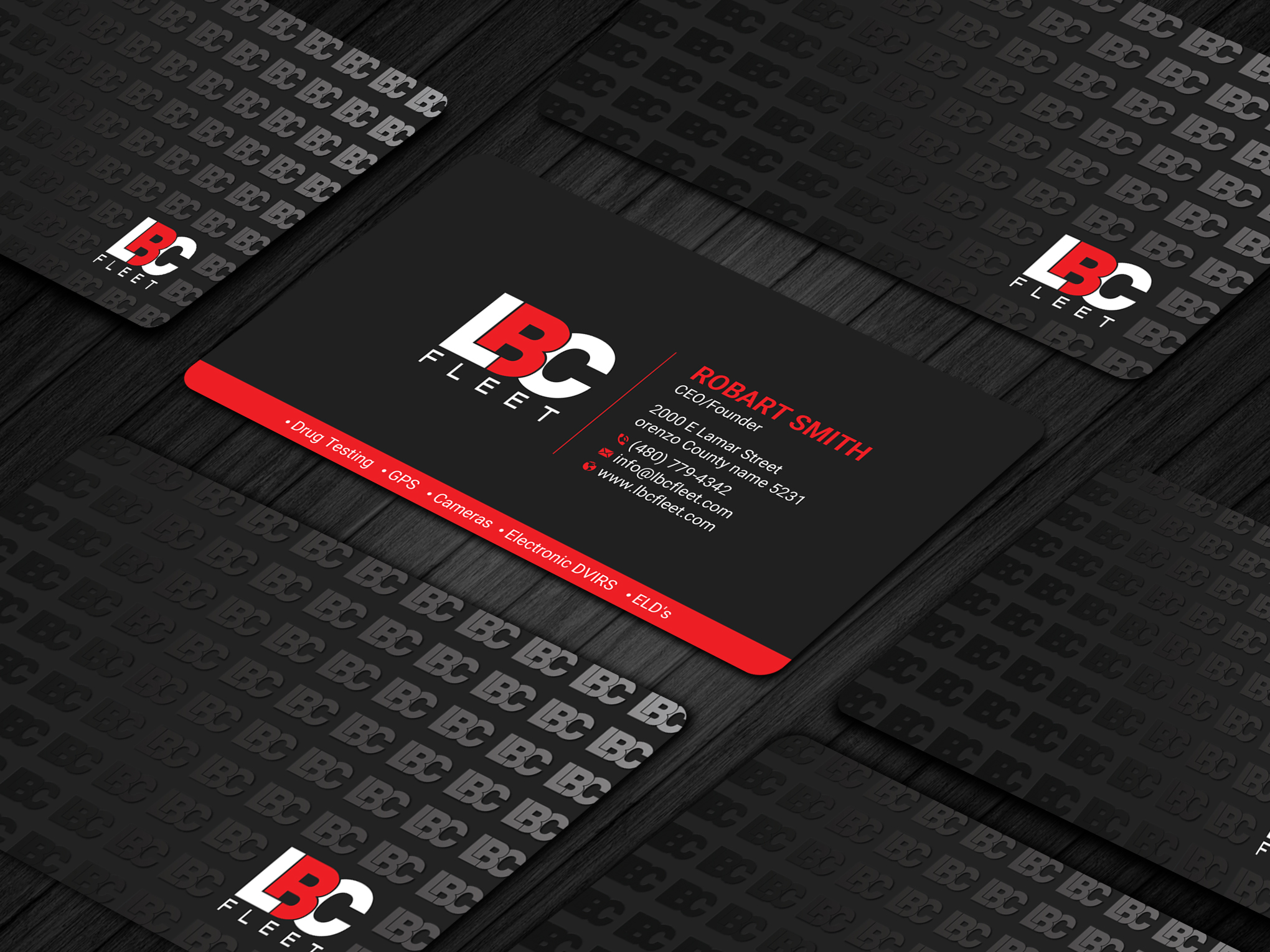Business Card Design by Uttom 2 for LBC Fleet | Design #27421316
