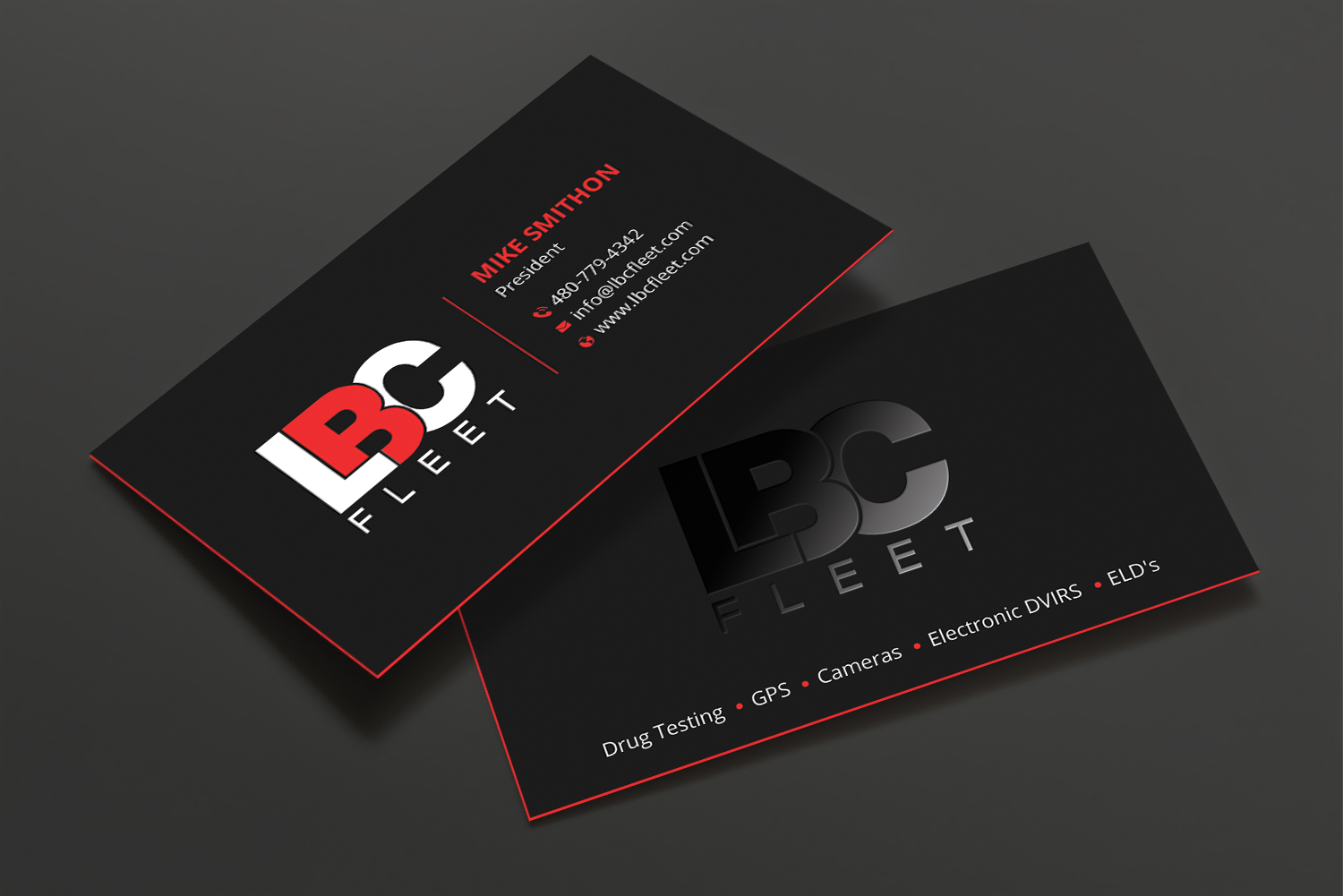 Business Card Design by DesignShout for LBC Fleet | Design #27393325