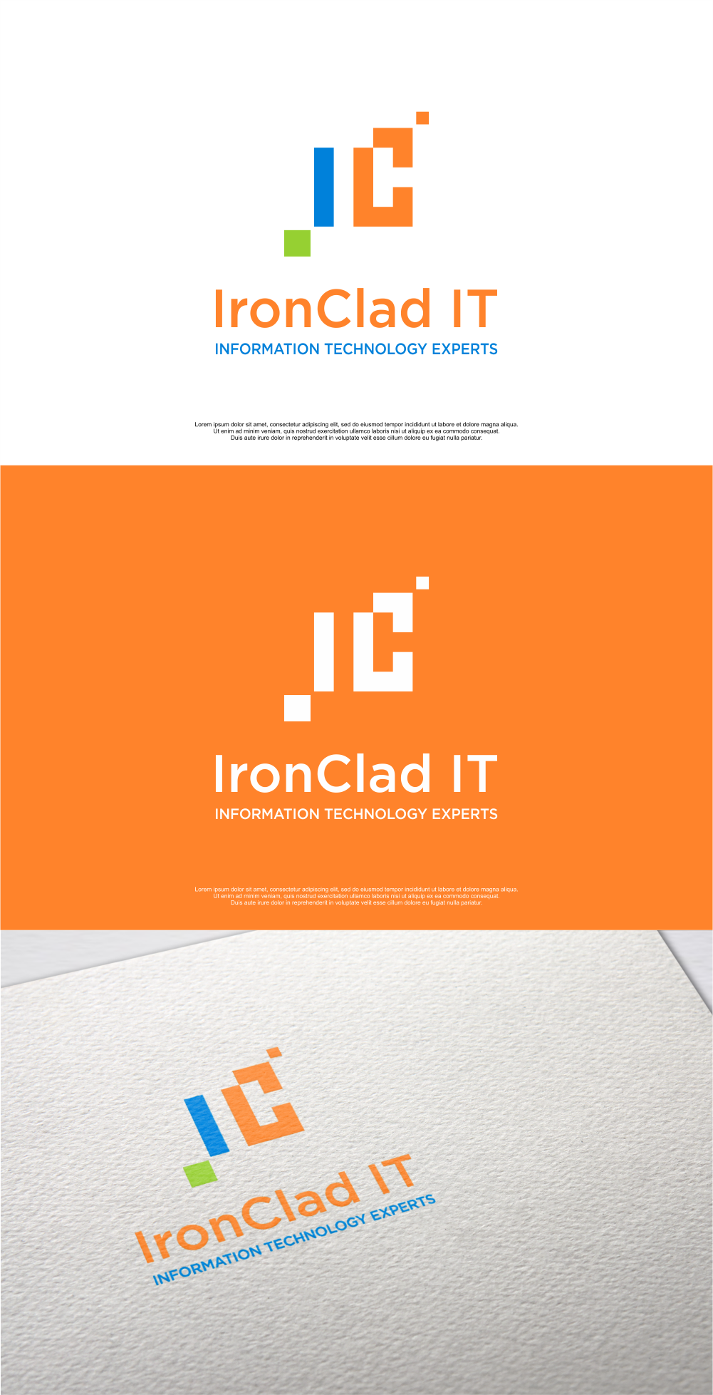 Logo Design by MASH Std for IronClad IT | Design #27392060