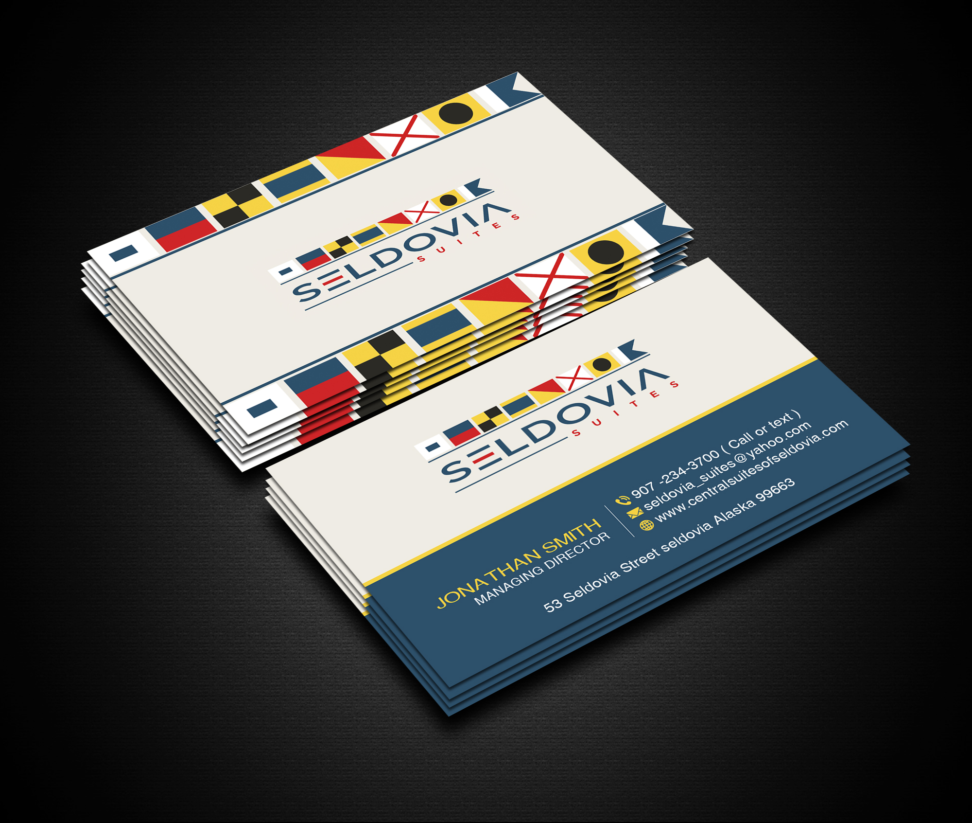 Business Card Design by Creations Box 2015 for Latitude Adjustment | Design #27400335