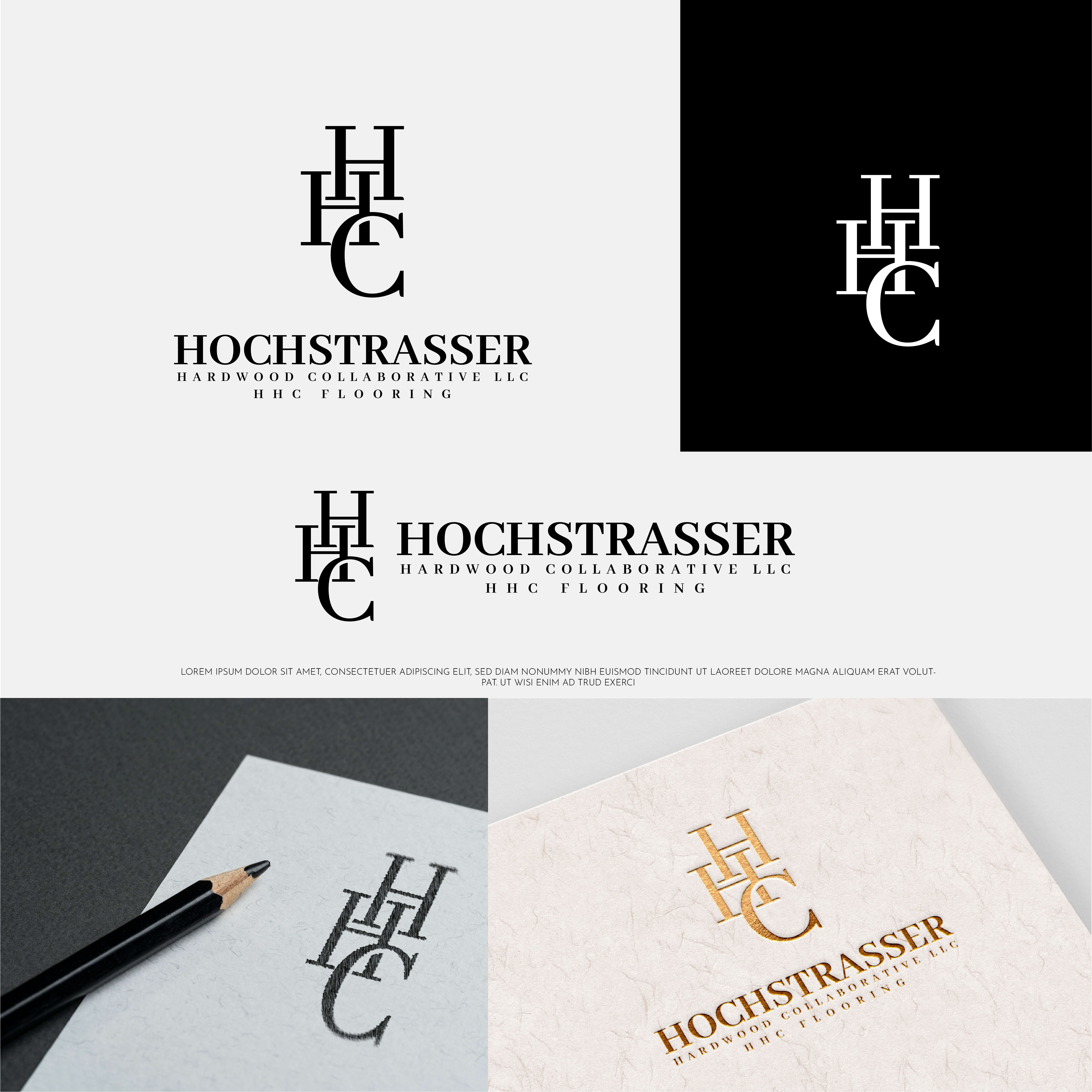 Diseño de Logo por Fezy Design Studio para Hochstrasser Hardwood Collaborative LLC (DBA HHC Flooring) | Diseño #27403198