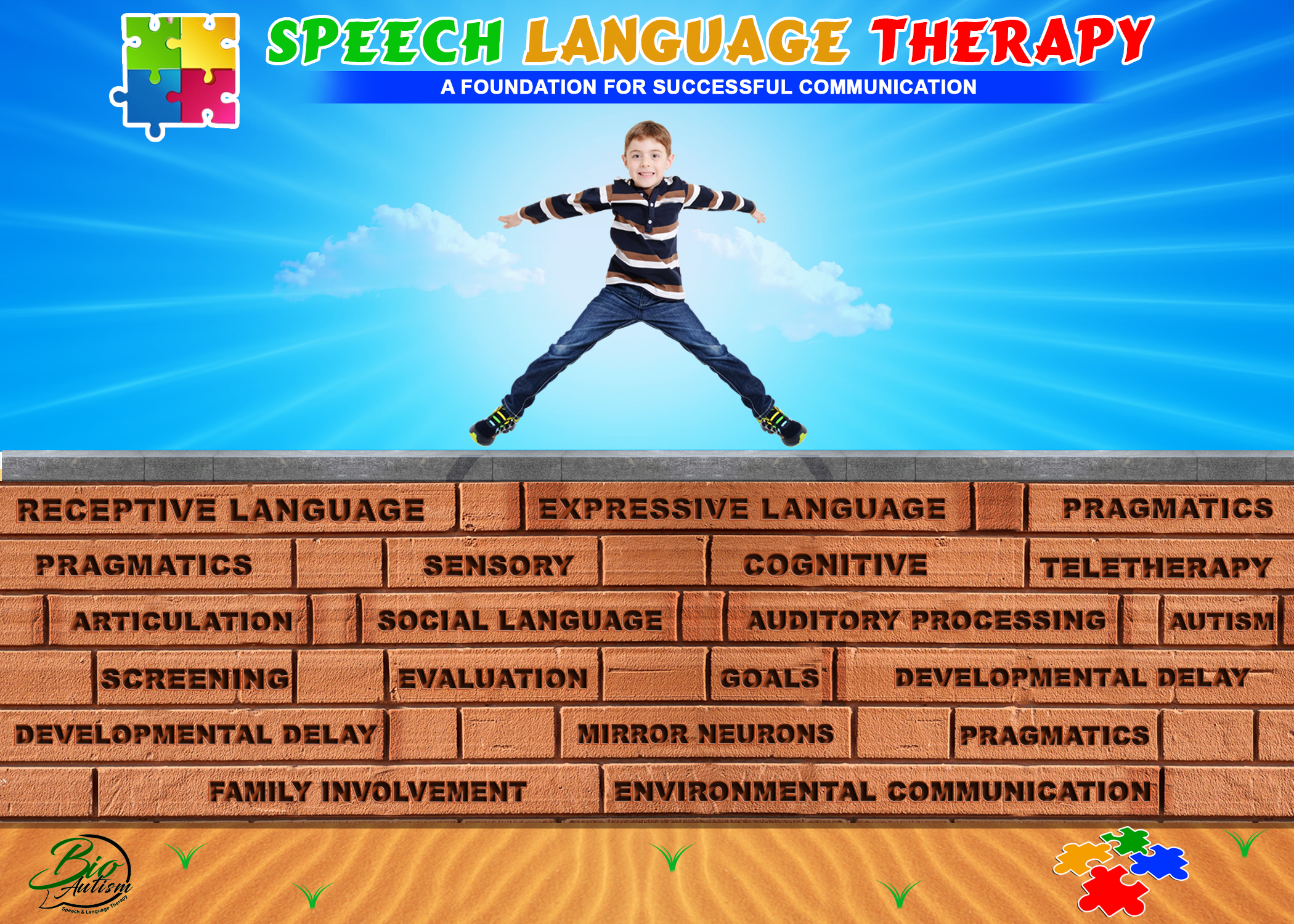 Postcard Design by Sarah William for BioAutism | Design #27491609