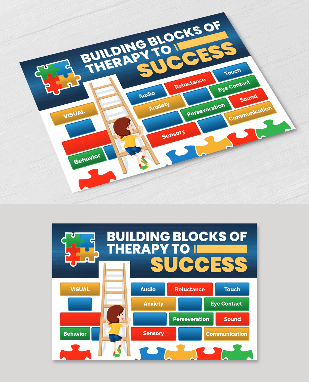 Postcard Design by ecorokerz for BioAutism | Design #27393892