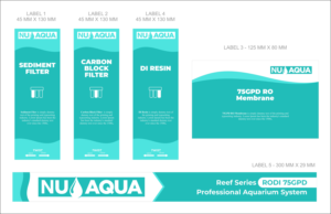 Aquarium Water Filter Product Label Design | Graphic Design by kgraphics2011