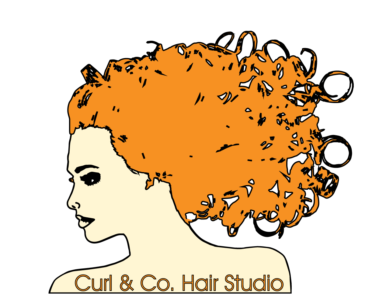 Logo Design by wrightnowdesigns for Curl & Co. Hair Studio | Design #3081561