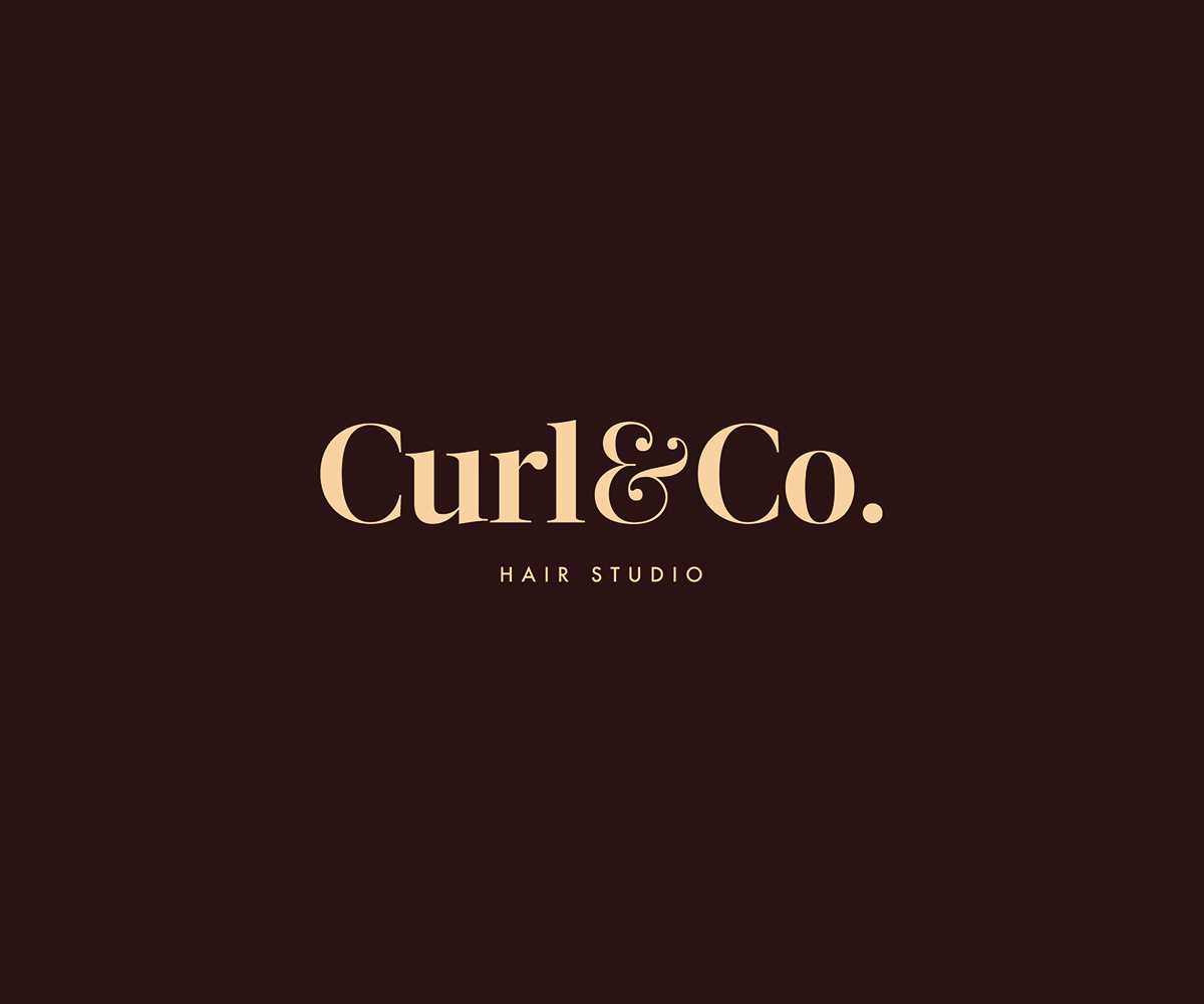 Logo Design by DonCharles for Curl & Co. Hair Studio | Design #3081276