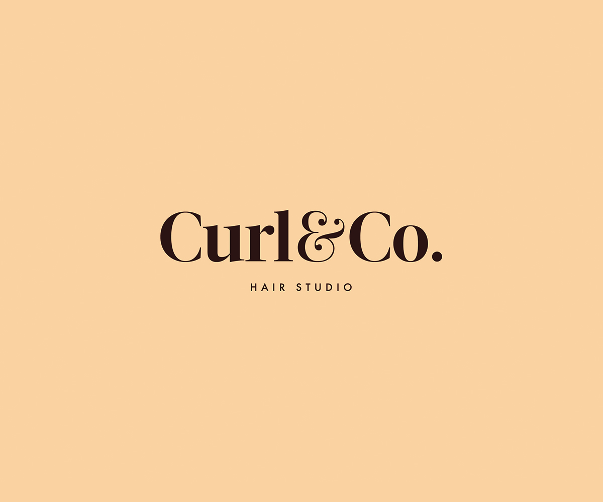 Diseño de Logo por DonCharles para Curl & Co. Hair Studio | Diseño #3081278