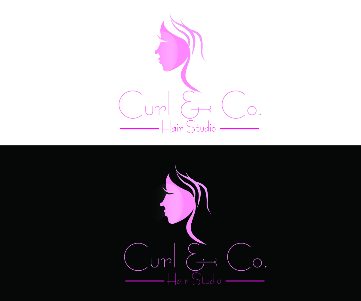 Logo-Design von Nusky Hariff für Curl & Co. Hair Studio | Design #3076483