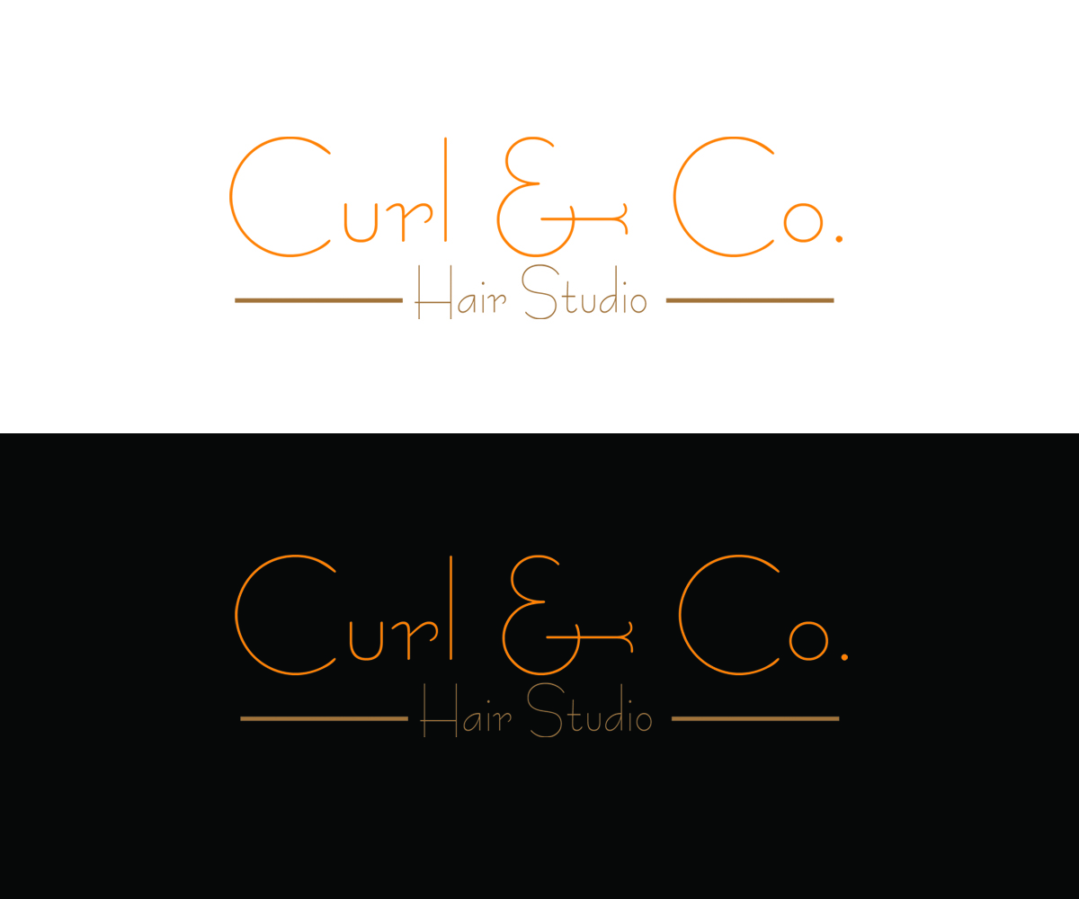 Logo Design by Nusky Hariff for Curl & Co. Hair Studio | Design #3076495