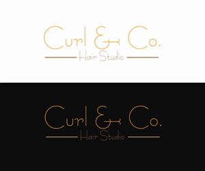 Logo Design by Nusky Hariff for Curl & Co. Hair Studio | Design: #3076495