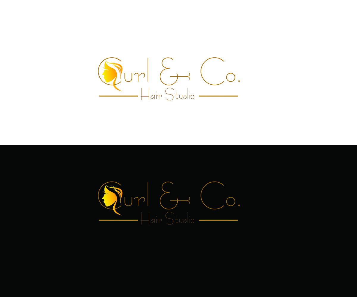 Logo Design by Nusky Hariff for Curl & Co. Hair Studio | Design #3079761