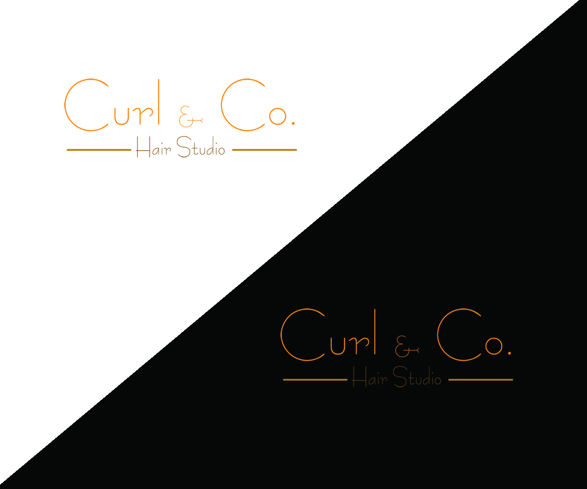 Logo Design by Nusky Hariff for Curl & Co. Hair Studio | Design #3079900