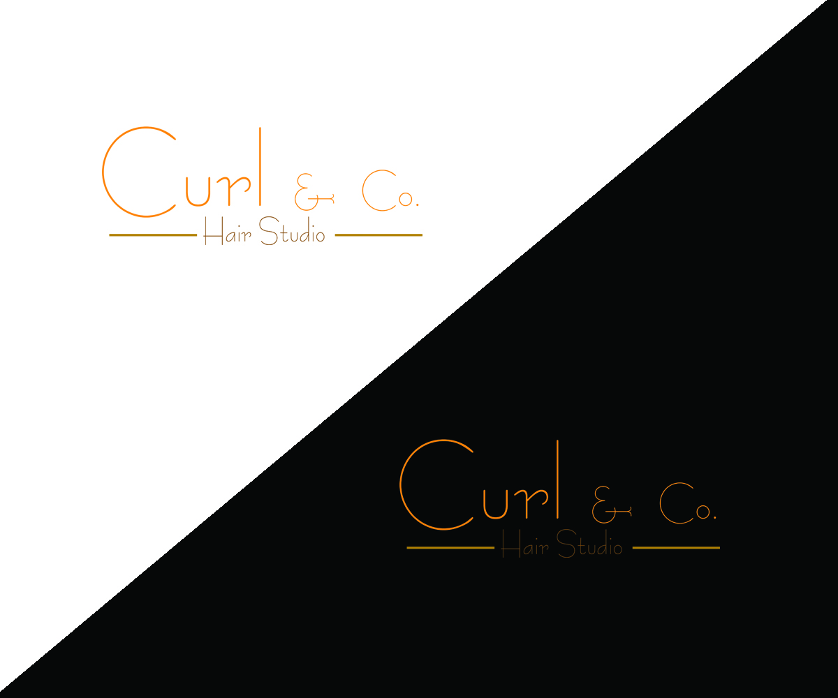 Logo Design by Nusky Hariff for Curl & Co. Hair Studio | Design #3079903