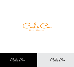 Logo Design by PointGrfx for Curl & Co. Hair Studio | Design: #3076580