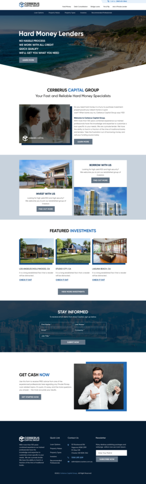 Web Design by sai.designer87 for Felino | Design #27402614