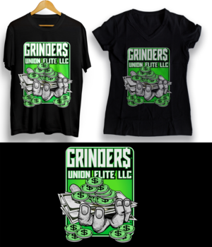 Grinder$ Union Elite LLC needs a new T-shirt design. | T-shirt Design by SAI DESIGNS