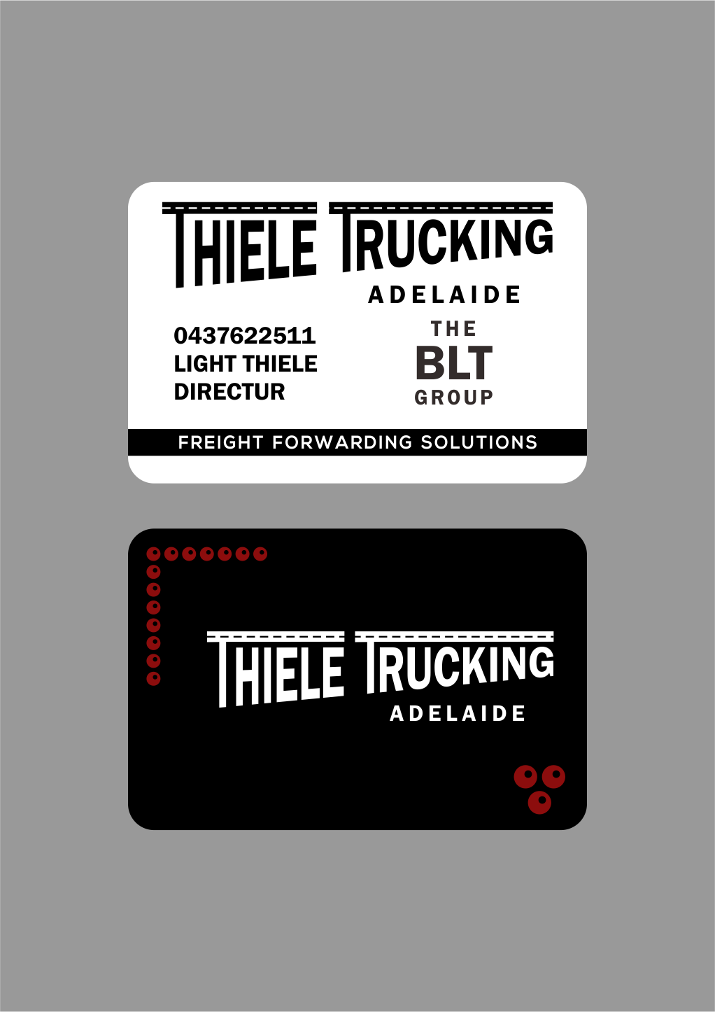 Visitenkarten-Design von Atiek für Thiele Trucking  | Design #27392230
