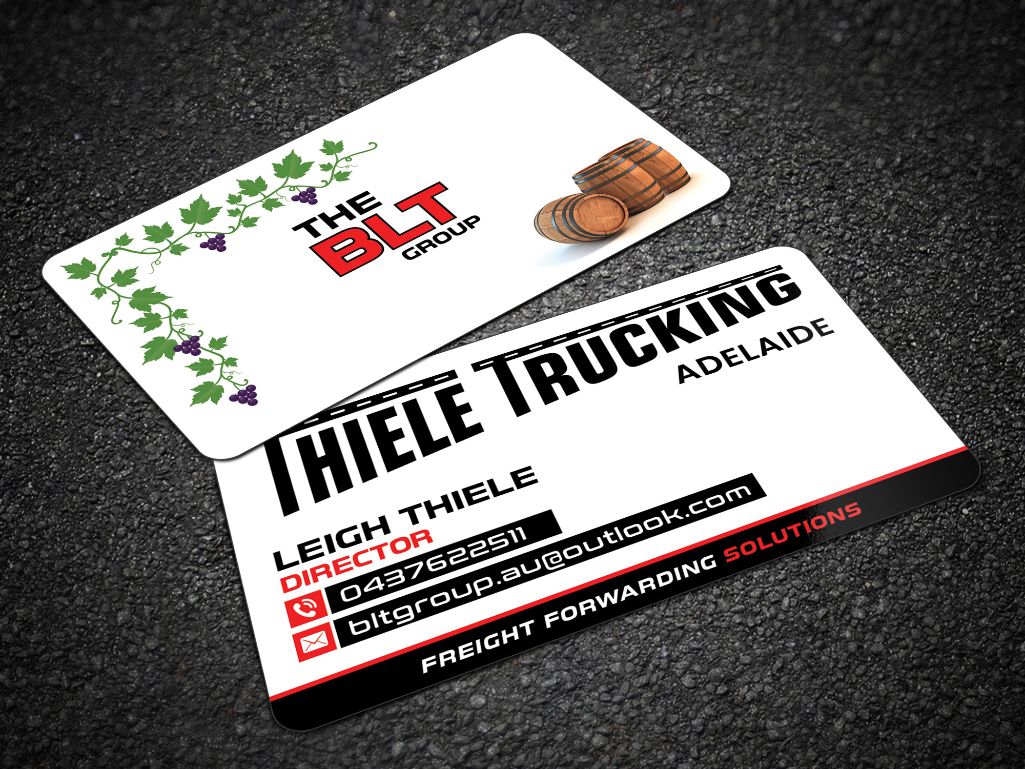 Business Card Design by Sandaruwan for Thiele Trucking  | Design: #27398979