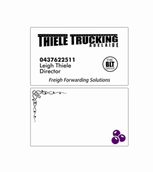 Business Card Design by Bizet Zovko design for Thiele Trucking  | Design #27394714