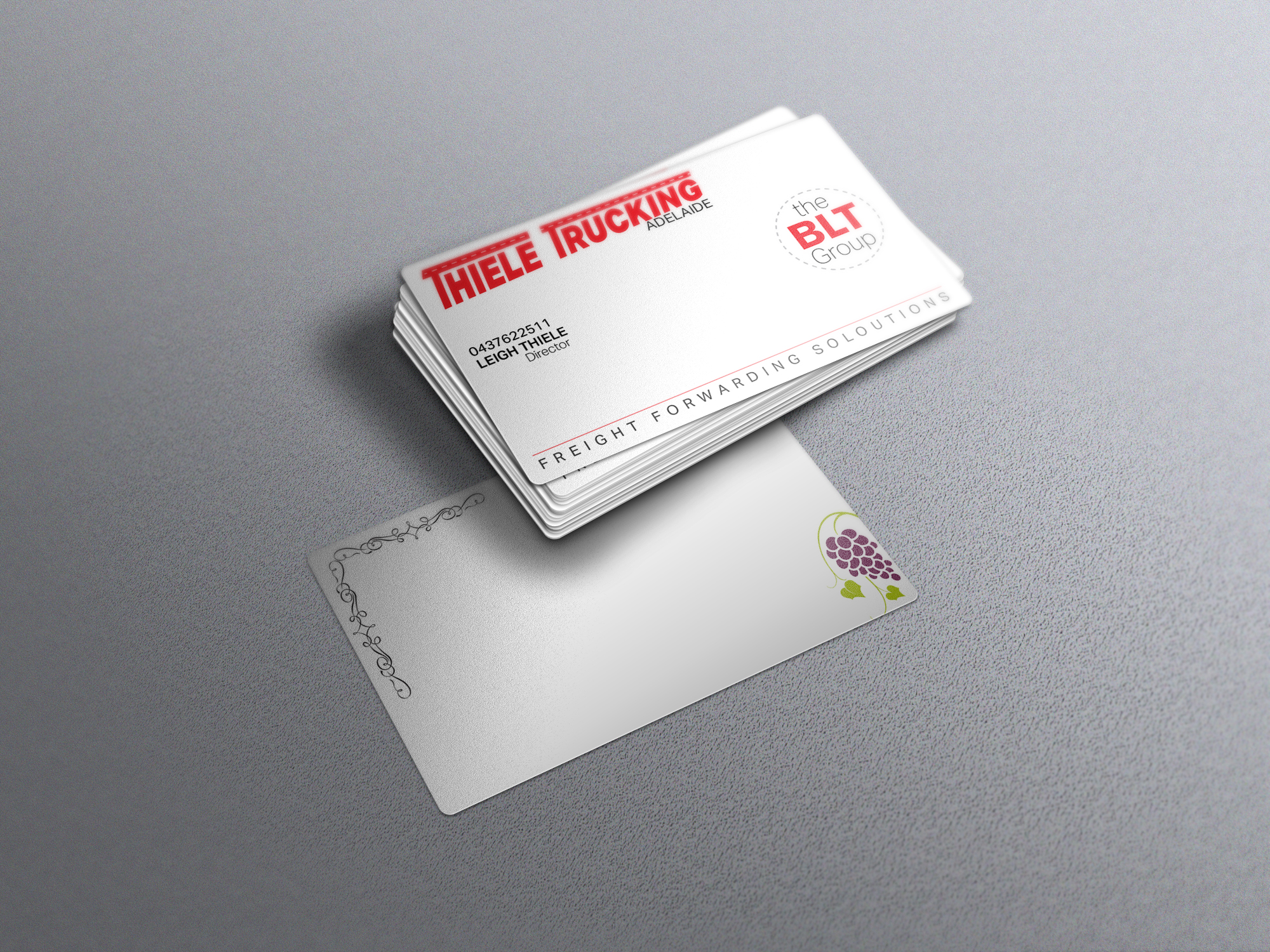 Business Card Design by CreativeTrends for Thiele Trucking  | Design #27392799