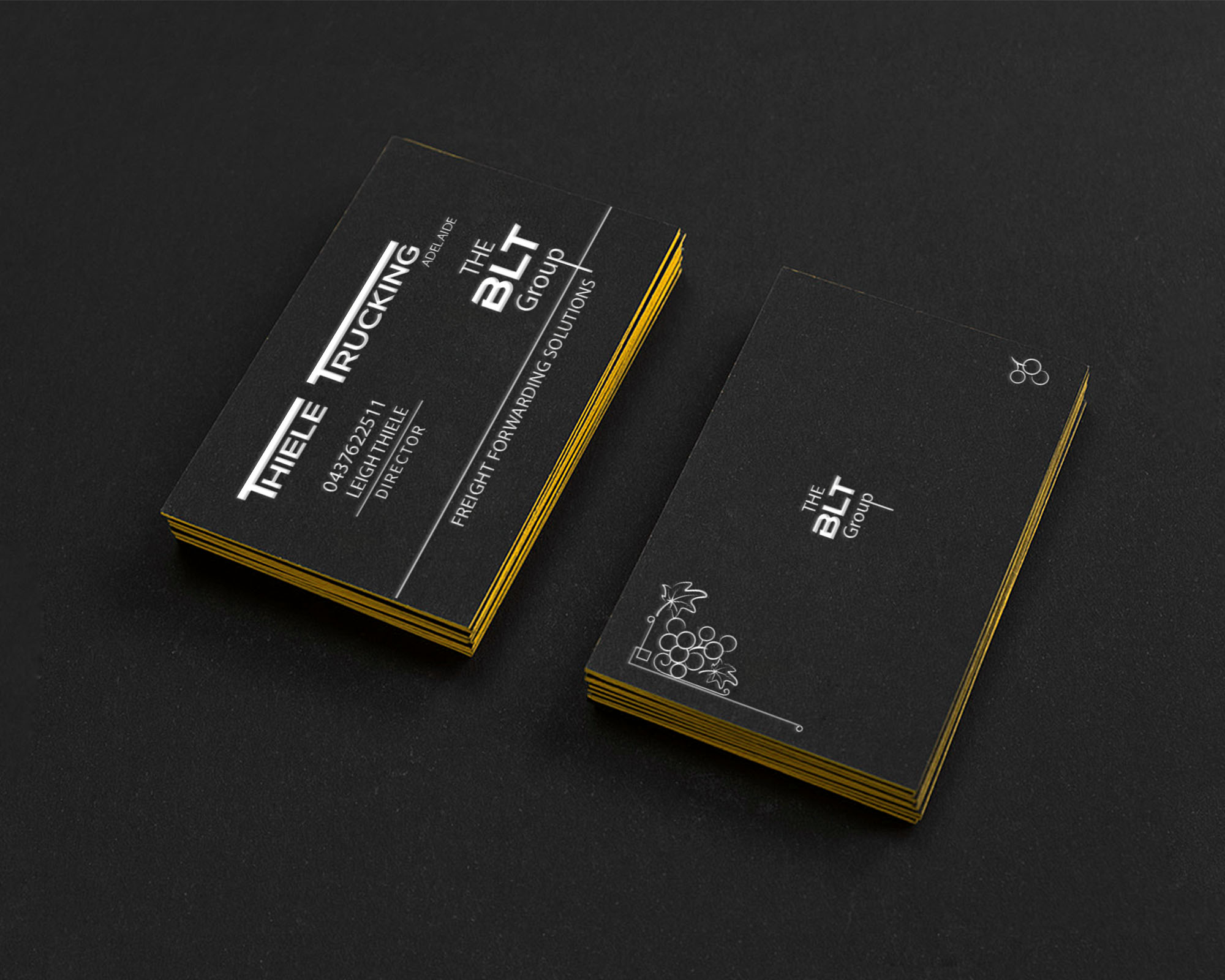 Business Card Design by vidarshana 2 for Thiele Trucking  | Design #27394777