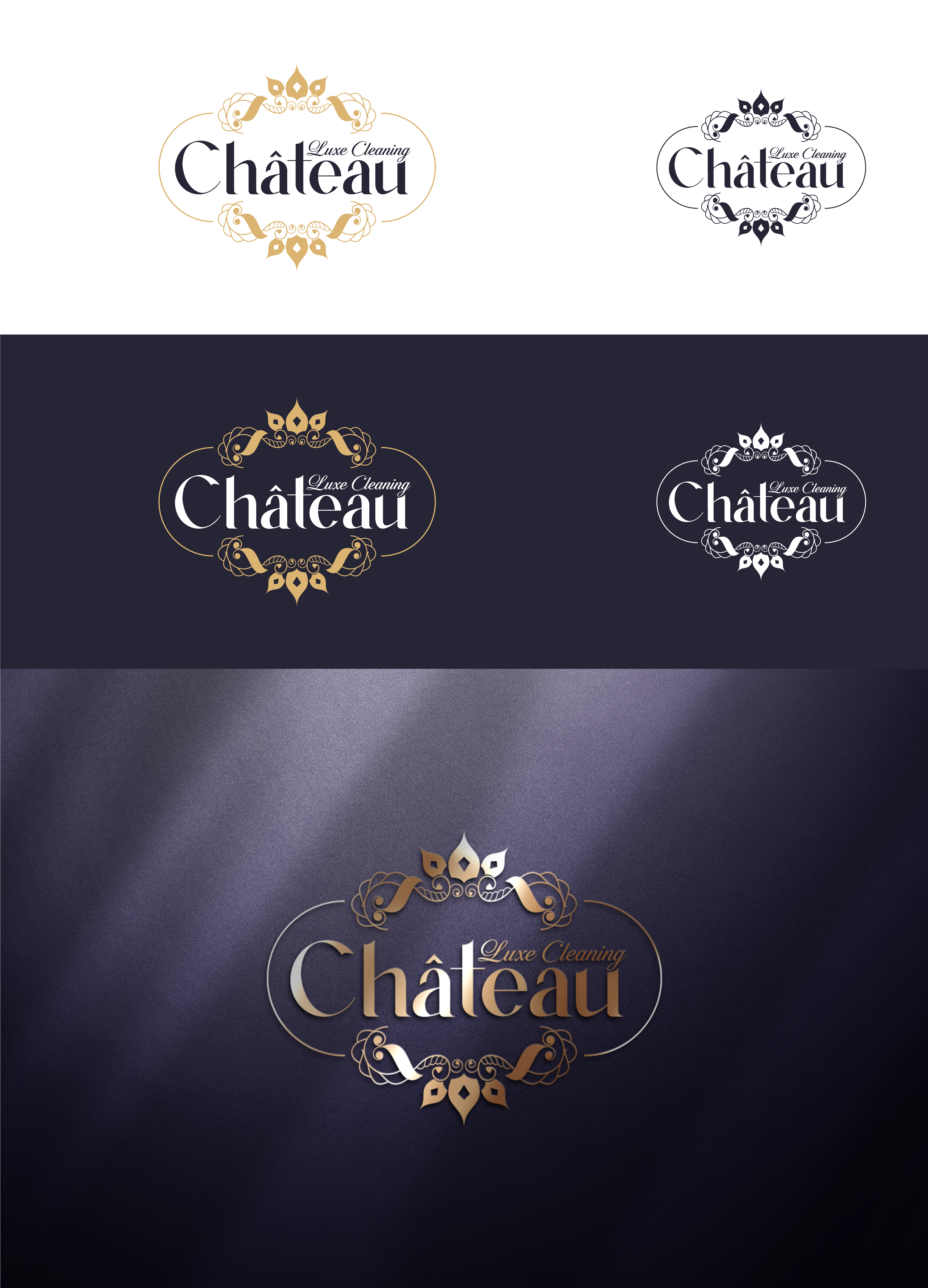 Logo-Design von Abdelrahman Elyamany für Chateau Luxe Cleaning | Design #27427353