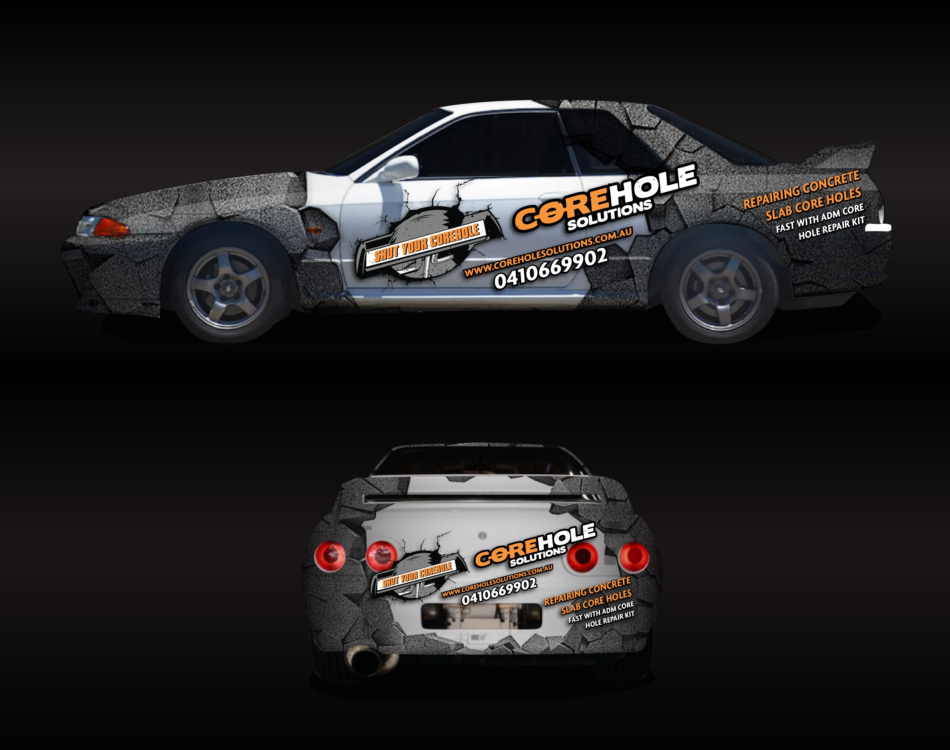 Car Wrap Design by Kira Graphics for Corehole Solutions | Design #27416642