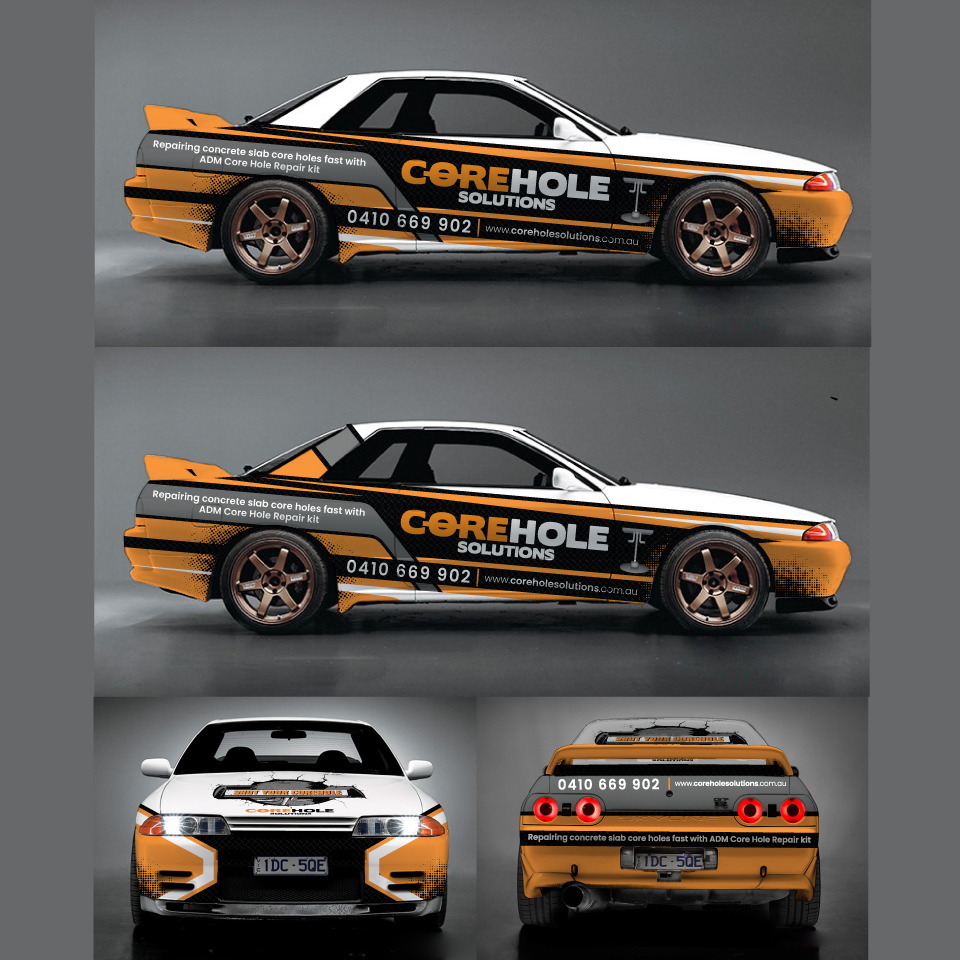 Car Wrap Design by Yoga Tri for Corehole Solutions | Design #27414890
