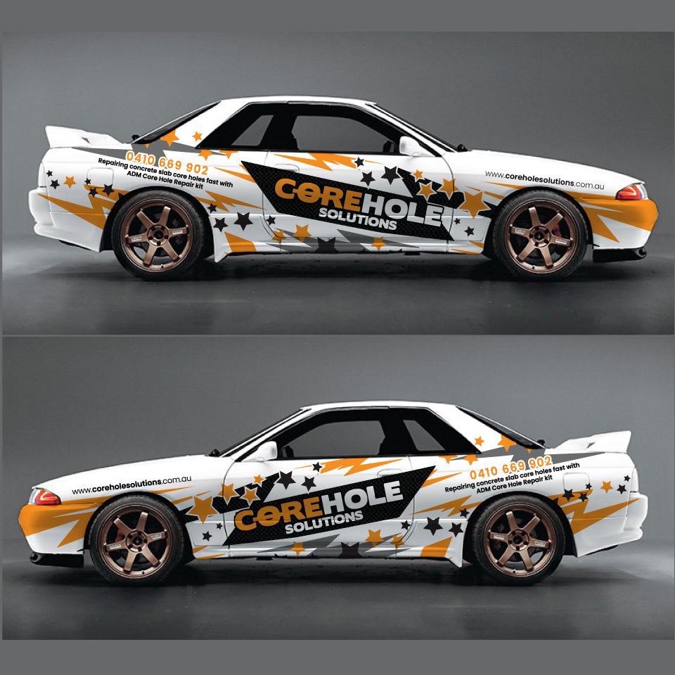Car Wrap Design by Yoga Tri for Corehole Solutions | Design #27455915