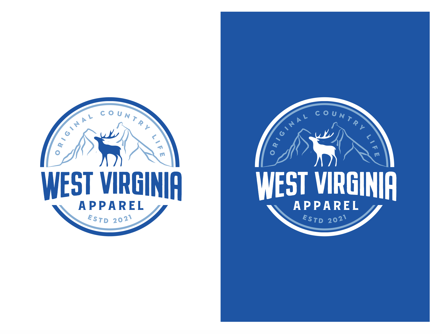 Logo Design by wonderland for West Virginia Apparel | Design #27417716