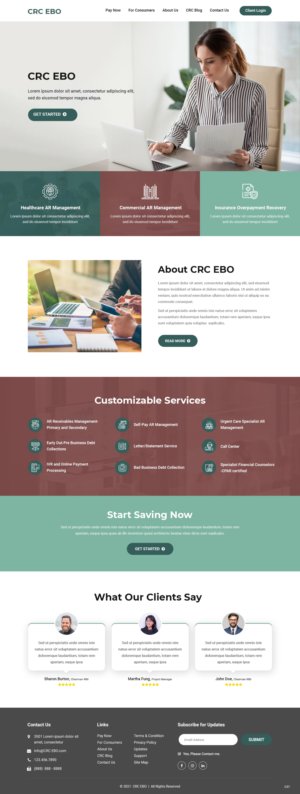 Web Design by pb for CAPITAL RECOVERY CORPORATION | Design: #27402001