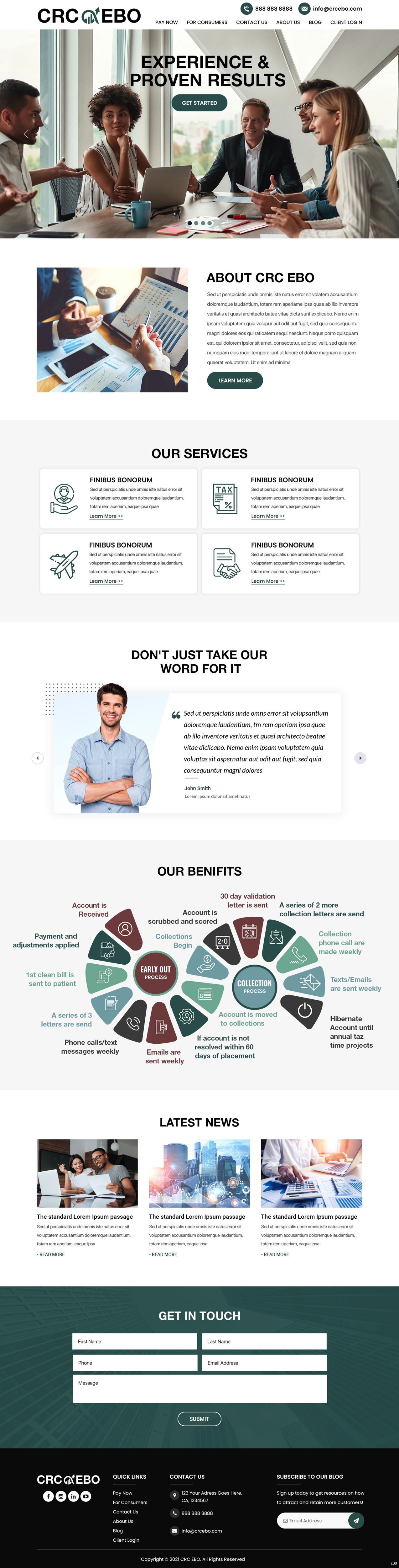Web Design by pb for CAPITAL RECOVERY CORPORATION | Design #27402003