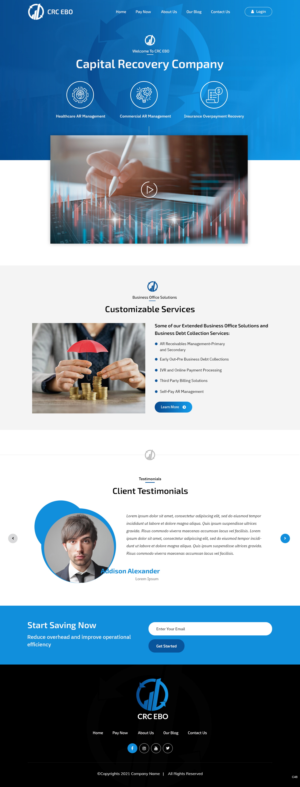 Web Design by pb for CAPITAL RECOVERY CORPORATION | Design: #27402005