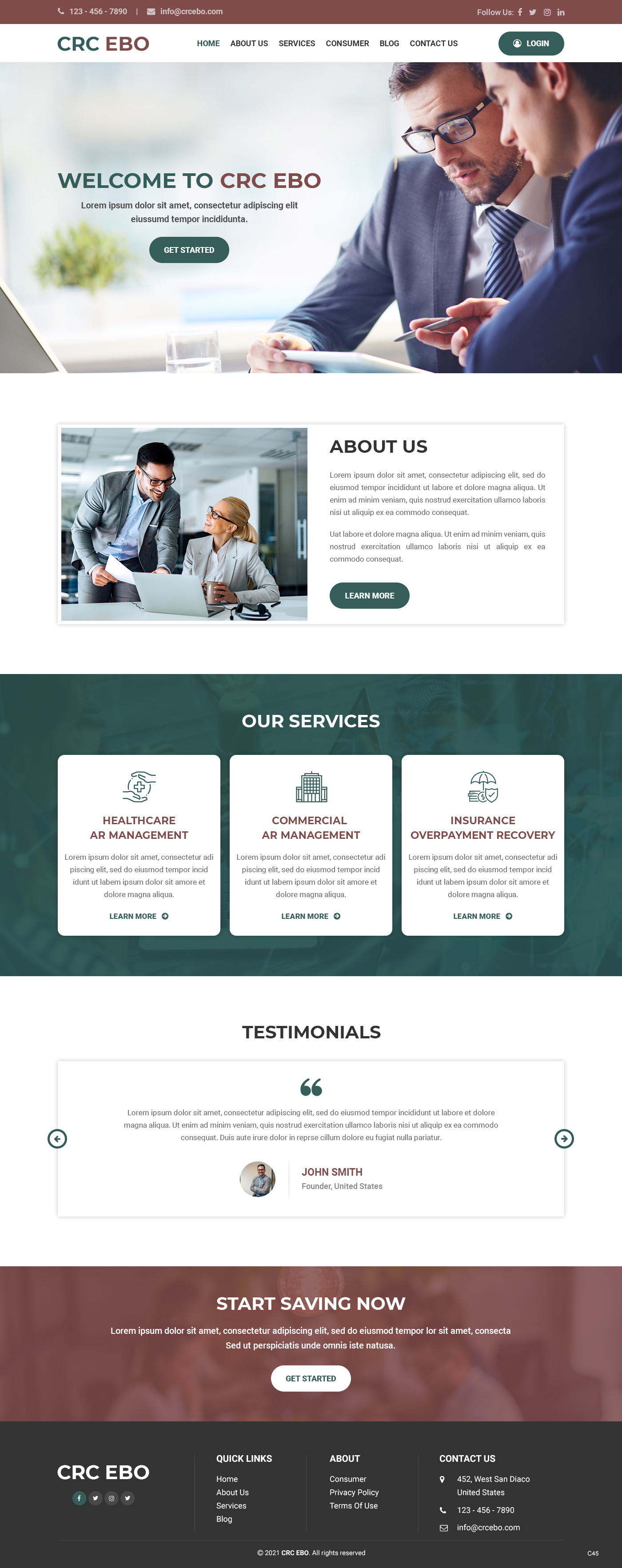 Web Design by pb for CAPITAL RECOVERY CORPORATION | Design #27402006