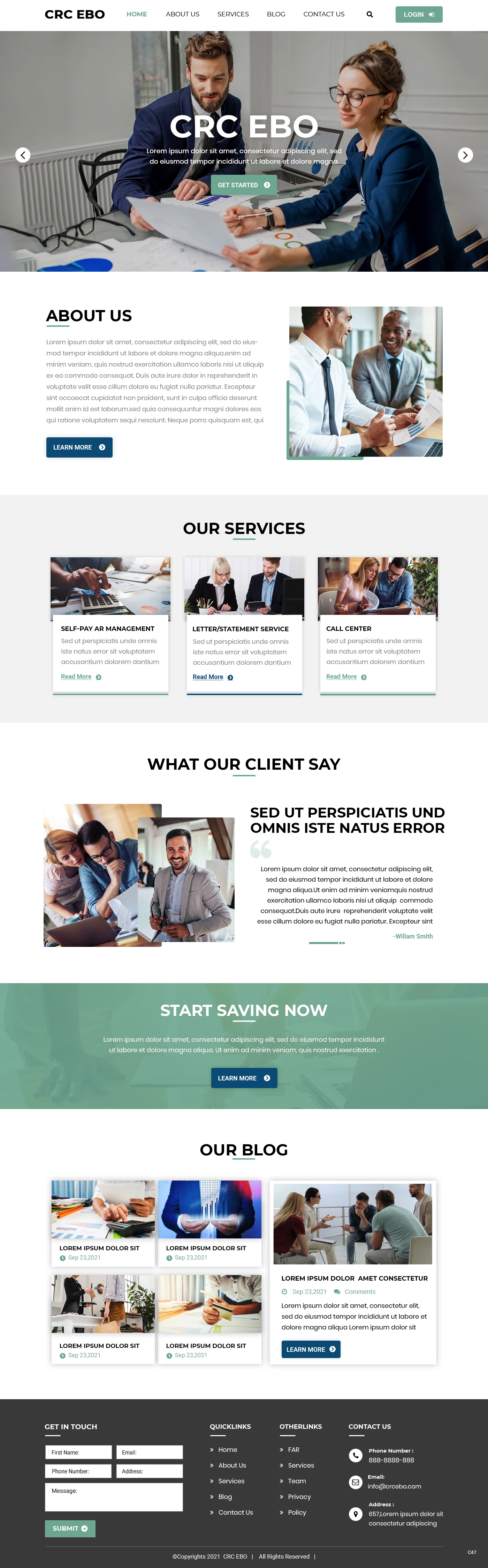 Web Design by pb for CAPITAL RECOVERY CORPORATION | Design #27402009