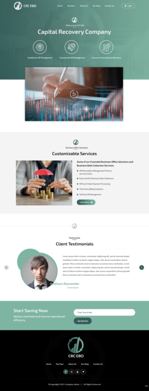 Web Design by pb for CAPITAL RECOVERY CORPORATION | Design: #27402010