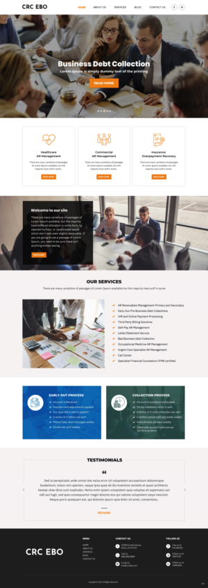 Web Design by pb for CAPITAL RECOVERY CORPORATION | Design: #27402012