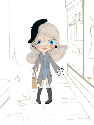 Cute girls T-Shirt designs - a mix of playful and modern designs | T-shirt Design by A.STUDIO