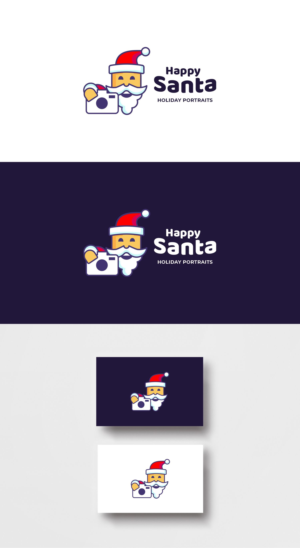 Happy Santa Holiday Portraits | Logo Design by Omee