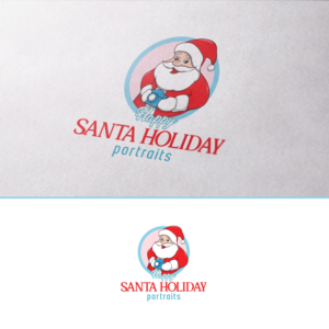 Happy Santa Holiday Portraits | Logo Design by Arjuna Design